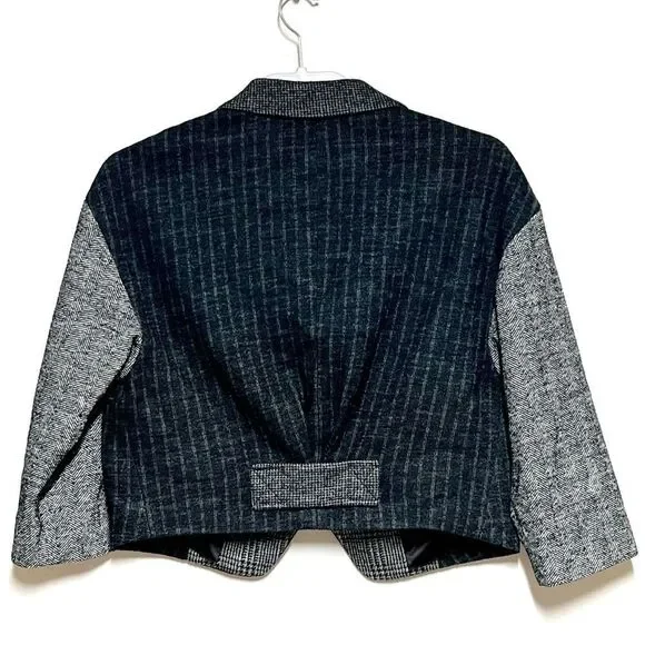 Diane von Furstenberg Keys Drape Wool Blend Blazer Jacket Sz 8 US - Picture 4 of 7